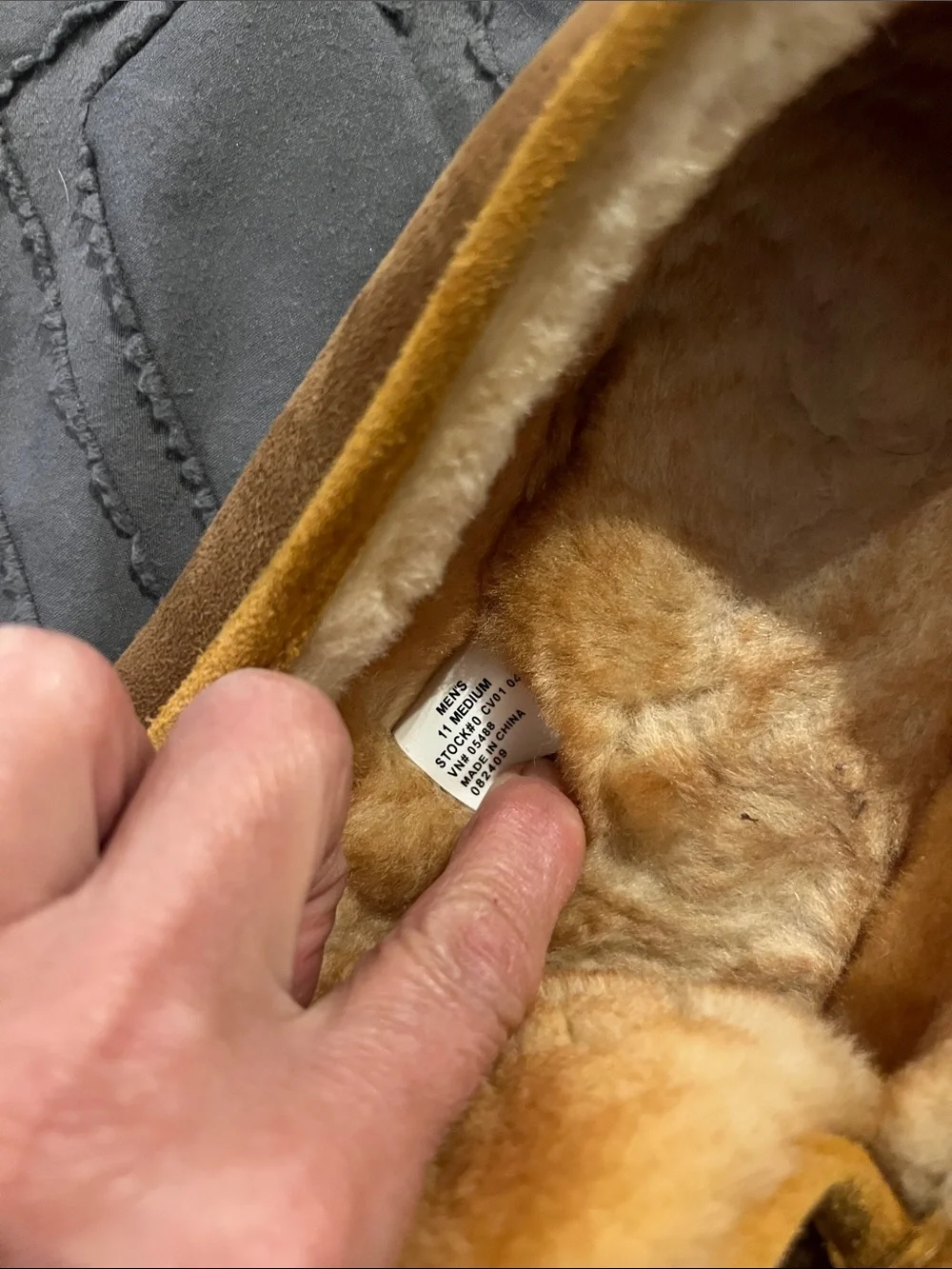 L.L. Bean suede slip